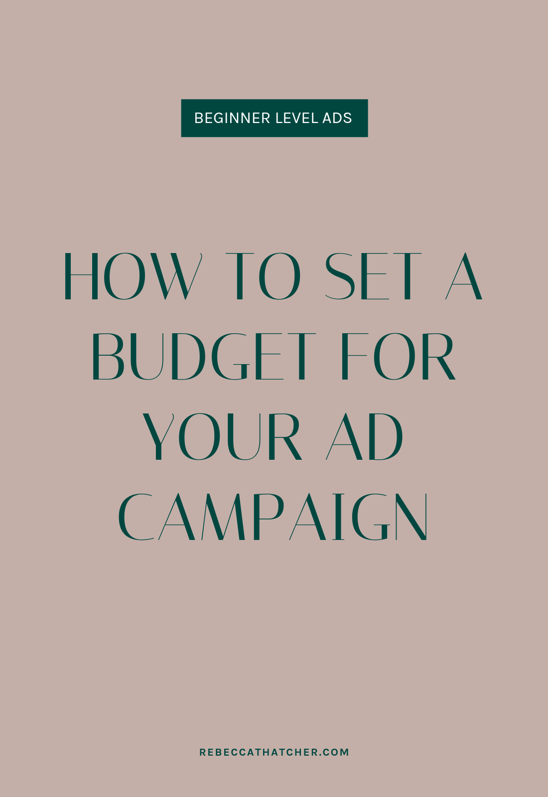 How to set a budget for your Facebook ad campaign | Facebook Ads Strategist | Rebecca Thatcher